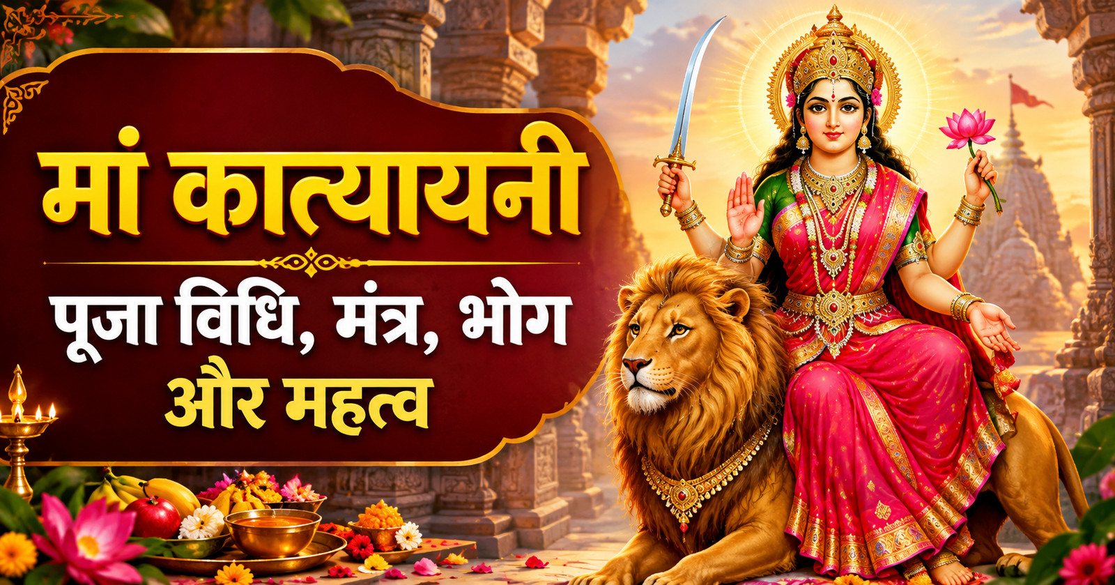 मां कात्यायनी की पूजा विधि